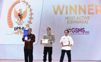 Luar Biasa, Medsos DPR RI Masuk Lima Nominasi GSMS 2022 - JPNN.com