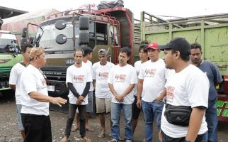 Komunitas Sopir Truk Pendukung Ganjar Jalin Silaturahmi dengan PPBTI - JPNN.com
