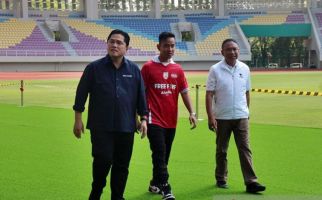Hasrat Erick Thohir Seusai Meninjau Stadion Manahan - JPNN.com