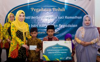 Rayakan HUT ke-122 Pegadaian, Ikatan Istri Karyawan Pegadaian Berbagi kepada Anak Yatim - JPNN.com
