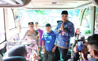 Lepas 28 Bus Mudik Gratis, Bupati Tangerang Sampaikan Pesan Penting - JPNN.com