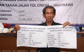Alhamdulillah, Warga Limo Terima Uang Ganti Rugi Lahan Tol Cinere-Jagorawi - JPNN.com