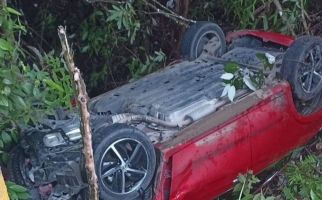 Waduh, Mobil Bu Ketua Komisi III DPRD Terjun ke Jurang, Lihat - JPNN.com