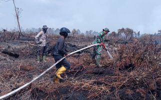 Upaya AKBP Andrian dan Tim Gabungan Padamkan Karhutla Membuahkan Hasil - JPNN.com