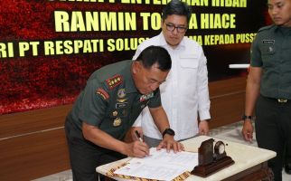 Respati Solusi Rekatama Hibahkan 1 Unit Ranmin kepada Pussenif TNI AD - JPNN.com