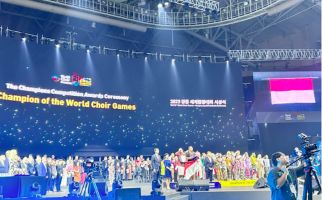 Gitabumi Shine Voice Sabet Medali Emas di World Choir Games 2023 Korea Selatan - JPNN.com