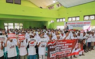 Ratusan Tukang Becak di Jatim Mendeklarasikan Dukungan ke Prabowo - JPNN.com