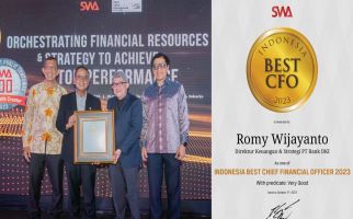 Dianggap Visioner, Direktur Keuangan & Strategi Bank DKI Raih Indonesia Best CFO 2023 - JPNN.com