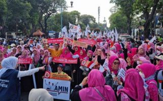 Mak-Mak Anies Mengantar Pasangan AMIN Daftar Pilpres 2024 ke KPU - JPNN.com