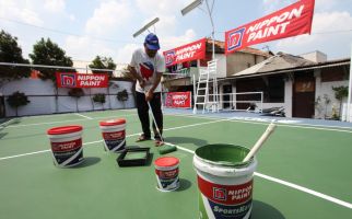 Gandeng Vindes Sport, NIPPON PAINT Donasikan 1.380 Liter Cat untuk Lapangan Bulu Tangkis - JPNN.com