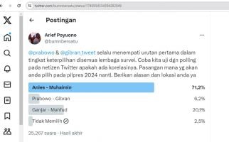 Arief Poyuono Bikin Polling soal Keterpilihan Prabowo-Gibran, Hasilnya Mencengangkan - JPNN.com