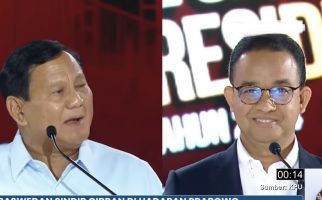 Debat Panas soal Etik, Suara Prabowo Meninggi, Anies Hanya Senyum - JPNN.com