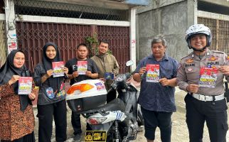 Ditlantas Polda Riau Sampaikan Pesan Pemilu Damai ke Masyarakat Lewat Tim BPKB Delivery - JPNN.com