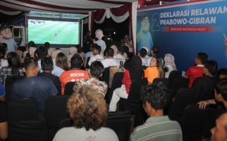 Nobar Bersama Sukarelawan, TKN: Prabowo Punya Mimpi Timnas Indonesia Ikut Piala Dunia - JPNN.com