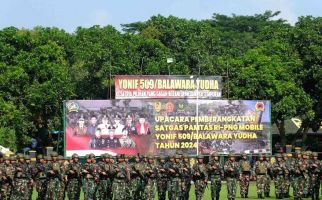 450 Prajurit Yonif Raider 509 Memperkuat Pengamanan Perbatasan RI - PNG - JPNN.com