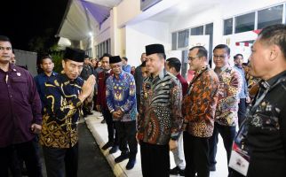 Pj Gubernur Sumsel Agus Fatoni Dampingi Presiden Jokowi Buka Muktamar XX IMM di Palembang - JPNN.com