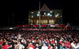 Momen Polda Riau Gelar Nobar Timnas Indonesia U-23 vs Uzbekistan, Lihat - JPNN.com