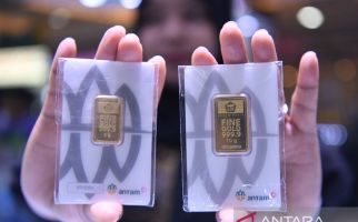 Harga Emas Antam Turun Lagi, jadi Rp 1,308 Juta Per Gram - JPNN.com