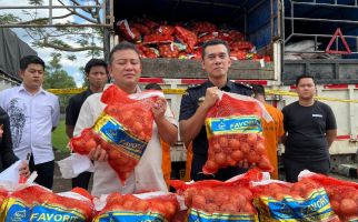 21 Ton Bawang Bombai Selundupan dari Malaysia Diamankan Polda Riau - JPNN.com