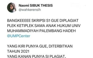 Viral! Mahasiswa UMP Diduga Memplagiat Skripsi, Kampus Bentuk Tim Advokasi - JPNN.com