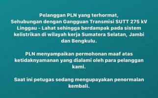 Terungkap, Ini Penyebab Listrik di Sumsel Mati Total - JPNN.com