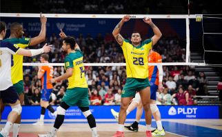 VNL 2024 Putra: Brasil Masuk Perempat Final, 4 Negara Berebut 1 Tiket Tersisa - JPNN.com