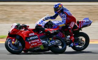 Hasil Race MotoGP Aragon: Marquez Perkasa, Pecco Celaka - JPNN.com