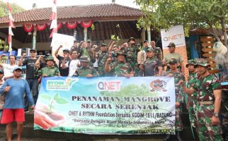 Kodim 1611/Badung Bali & QNET Terus Tingkatkan Jumlah Bakau Produktif di Ngurah Rai - JPNN.com