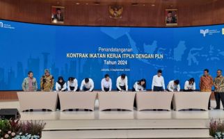 135 Mahasiswa ITPLN Tanda Tangani Kontrak Kerja dengan PLN - JPNN.com