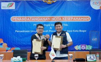 Dorong Digitalisasi Transaksi Pedagang, Bank Raya Gandeng Perumda Pasar Pakuan Jaya - JPNN.com