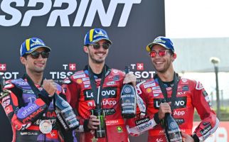 Pengakuan Pecco setelah Dapat Rezeki Nomplok di Sprint MotoGP Emilia Romagna - JPNN.com