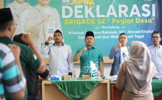 Brigade 02 Pegiat Desa Dukung dan Siap Menangkan Ischak-Kholid di Pilbup Tegal 2024 - JPNN.com