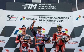 Jorge Martin dan Pedro Acosta Naik Podium MotoGP Indonesia, Motul Beri Apresiasi - JPNN.com