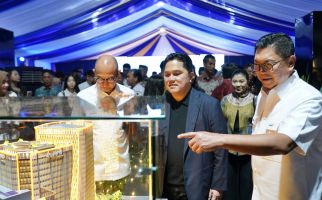 Menteri Erick Hadiri Groundbreaking Mandiri Financial Centre di PIK 2 - JPNN.com