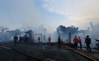 Kebakaran Besar di Tajur Bogor, Lapak Pedagang dan Rumah Warga Hangus - JPNN.com