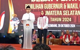 Eddy Santana Putra Sampaikan Visi - Misi pada Debat Pertama Pilgub Sumsel - JPNN.com