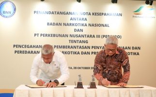 Berantas & Cegah Penyalahgunaan Narkotika, PTPN III Bersama BNN Jalin MoU - JPNN.com