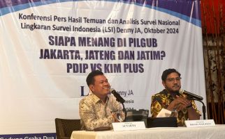 LSI Denny JA Rilis Survei Pilgub Jakarta, Jateng dan Jatim, Begini Hasilnya - JPNN.com