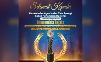 Kementerian ATR/BPN Raih Penghargaan Bhumandala Award 2024 - JPNN.com