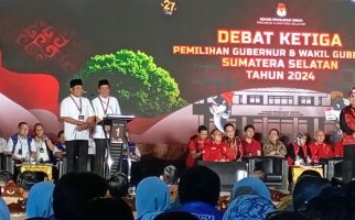 Debat Ketiga Pilgub Sumsel, Cawagub Cik Ujang Hanya Diam di Podium, Lalu Bilang Begini.. - JPNN.com