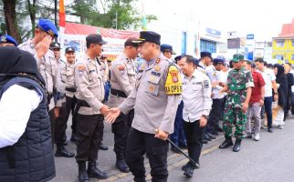 Apel Siaga Patroli Pengawasan Masa Tenang Pilkada Serentak 2024 Digelar di Rohil - JPNN.com