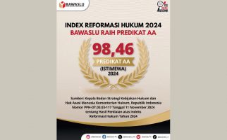 Mantap, Bawaslu Raih Predikat Istimewa pada Indeks Reformasi Hukum 2024 - JPNN.com