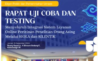 Ditjen Politik dan PUM Kemendagri Gelar Rapat Uji Coba SIOLA dan SILENTIK BRIN untuk Optimalkan Pelayanan Publik - JPNN.com