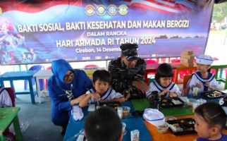 TNI AL Gelar Makan Bergizi Gratis di Berbagai Wilayah Demi Wujudkan Indonesia Emas 2024 - JPNN.com