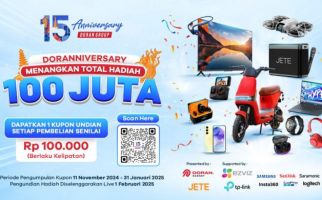 Puncak Undian Doranniversary Disiarkan Langsung di Medsos, Total Hadiah Rp100 Juta  - JPNN.com