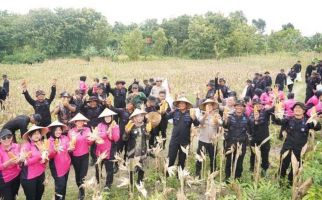 Panen Raya Jagung, Brimob Polda Jateng Ingin Berkontribusi Mendukung Program Prabowo - JPNN.com