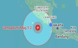 Gempa M 5,2 Terjadi di Pesisir Barat Lampung, Tidak Berpotensi Tsunami - JPNN.com