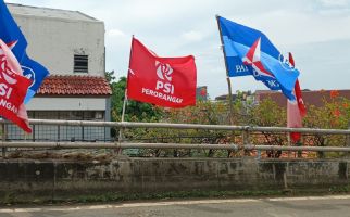 Bendera PSI Perorangan Berkibar di Sejumlah Ruas Jalan Jakarta - JPNN.com