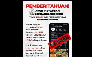 Akun IG Dibajak & Digunakan untuk Menipu Pelanggan Bukber, Roemah Bamboe Lapor Polisi - JPNN.com