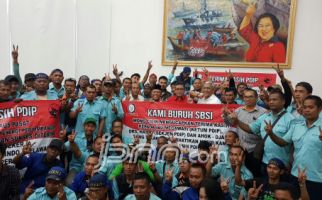 Ratusan Buruh Kopkarpel Belawan Berterima Kasih ke PDIP - JPNN.com